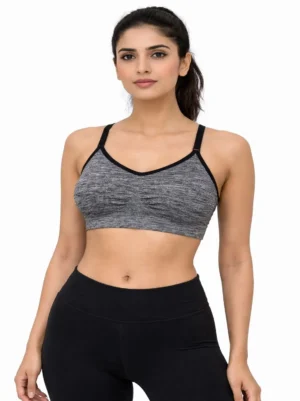 Heather Grey Comfort Support Wireless Bra X-Small Size