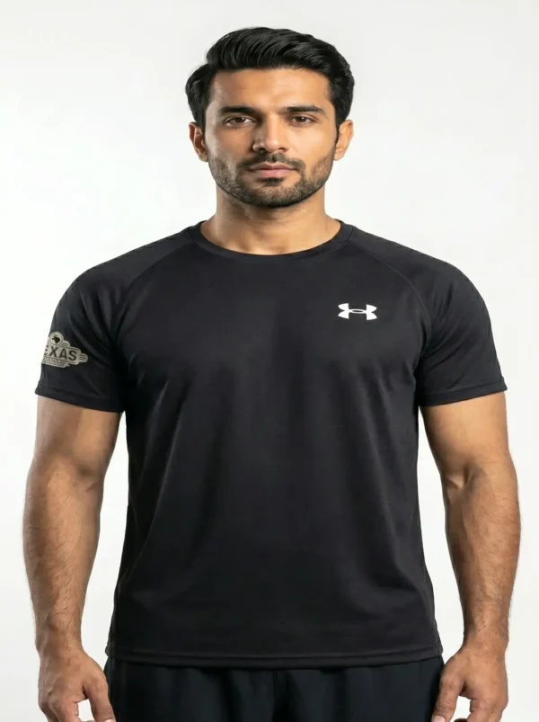 webp56 Original Under Armour Texas Roadhouse Performance Crew Tee (Black) Size X-Large