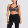 1e Original Lululemon Energy™ Multi-Strap Training Bra – Midnight Prism Dot Small