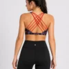 1f Original Lululemon Energy™ Multi-Strap Training Bra – Midnight Prism Dot Small