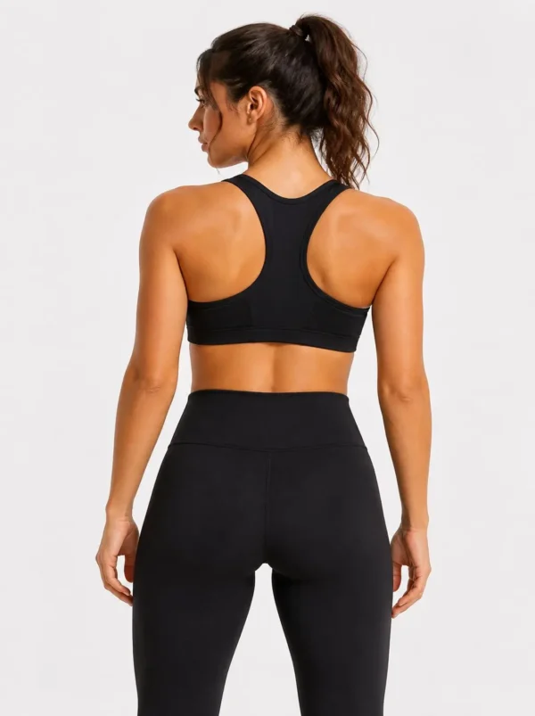 Original Gym Shark Core Sculpt Racerback Sports Bra – Black Small