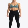 Original Gymshark Architectural Strappy Sports Bra - Dusty Teal Small