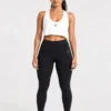Original Gym Shark Essential Cropped Training Tank – White -Small
