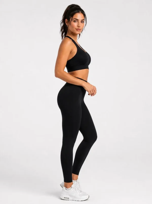 2l Original Gymshark Women’s High-Support Racerback Training Sports Bra – Black-Small