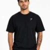3m Original Gymshark Essential Oversized Training Tee – Black Extra Large