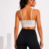 3p Gymshark Essential Sculpt Adjustable Support Sports Bra (White) XXL