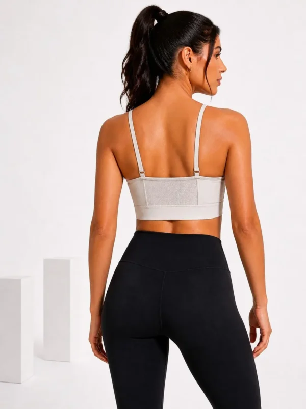 3p Gymshark Essential Sculpt Adjustable Support Sports Bra (White) XXL