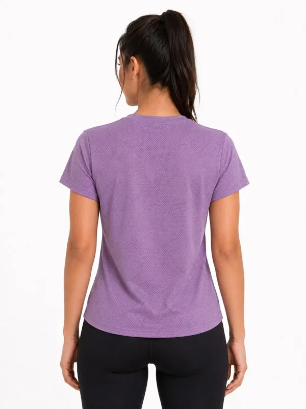 3y Lavender Breeze Perforated Active Tee Large