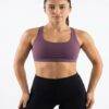 70 Original Lululemon Energy Longline Strappy Sports Bra – Plum Mauve Small