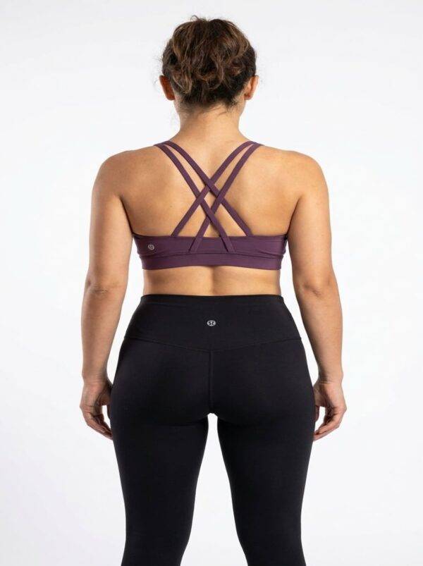 71 Original Lululemon Energy Longline Strappy Sports Bra – Plum Mauve Small