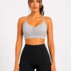 WhatsApp Image 2026-05-06 at 13.25.540 Original Gymshark Sculpt Cross-Back Training Sports Bra – Light Grey Size: Medium