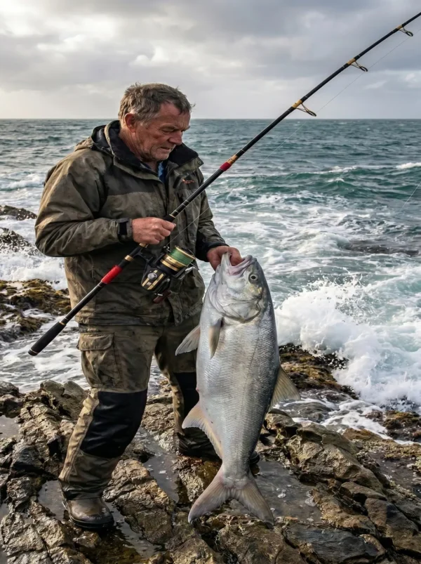 Saltwater Power Combo: Classic Daiwa BG90 Spinning Reel & 11'9" Penn Power Stick Surf Rod