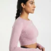 make_a_new_Picture_with_202605011319 Original Gymshark Vital Seamless 2.0 Long Sleeve Crop Top Size Medium