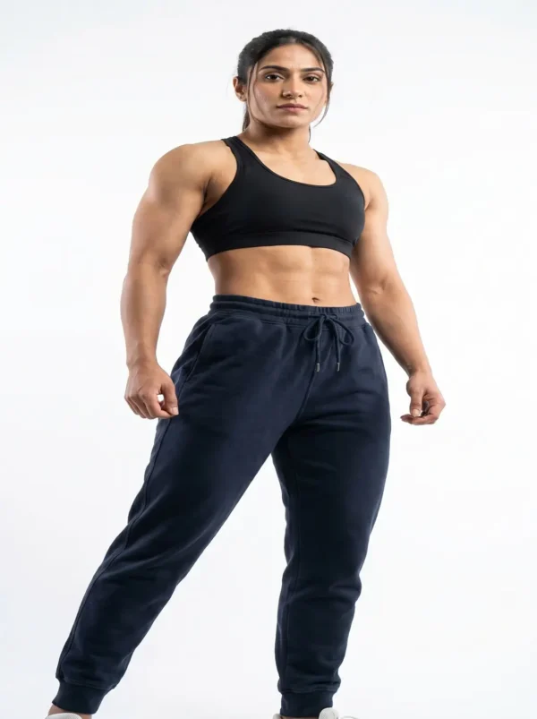 make_a_new_Picture_with_202605072047 Original GymShark Core Essential Oversized Joggers (Midnight Navy) Large to Extra Large