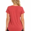 Original No Boundaries Women’s Cow Skull Graphic V-Neck Tee – XL - view 2