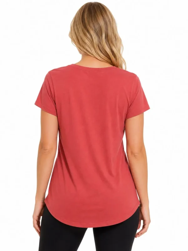 Original No Boundaries Women’s Cow Skull Graphic V-Neck Tee – XL - view 2