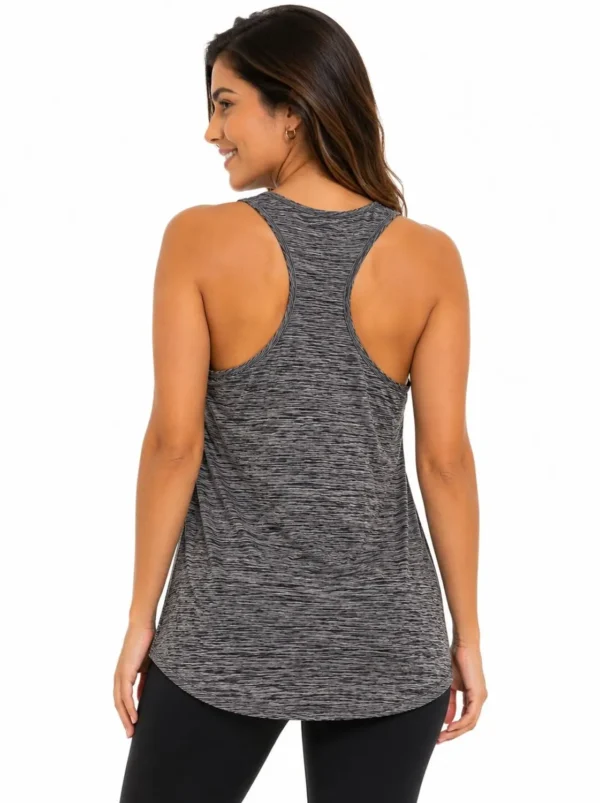 Original Athletic Works Women’s Space-Dye Racerback Performance Tank Top – XXL (2XG)