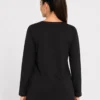 024 Women’s Black Penguin Print Lounge Tunic Top