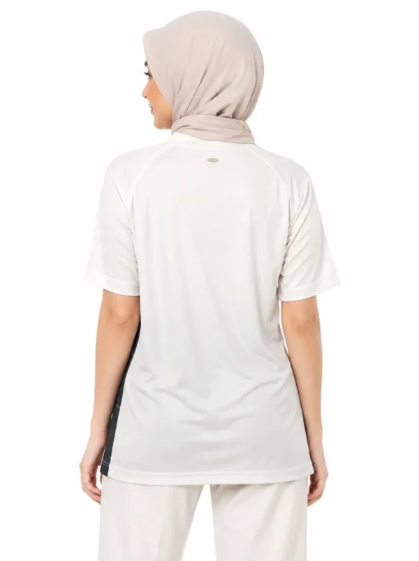 035 Original Old Navy Shark Graphic Performance Rash Guard Top – White/Black Extra Large