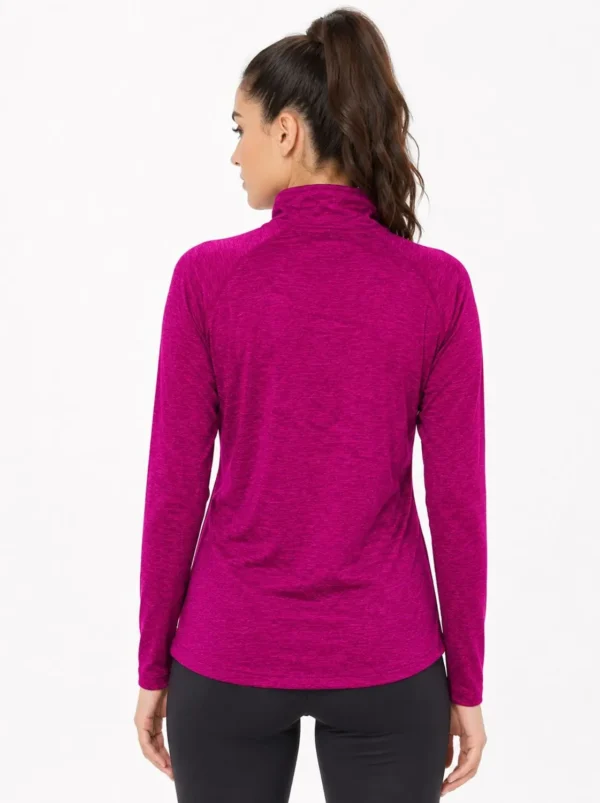 Original Old Navy Active Go-Dry Women’s Performance 1/4 Zip Pullover – Heather Magenta Small