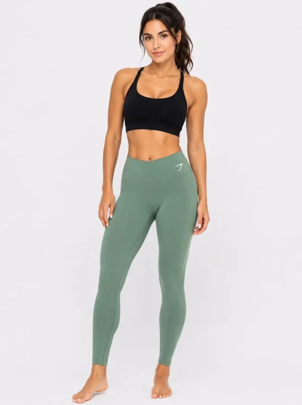 Original Gymshark Vital Sculpt High-Waisted Leggings – Sage Green X Small