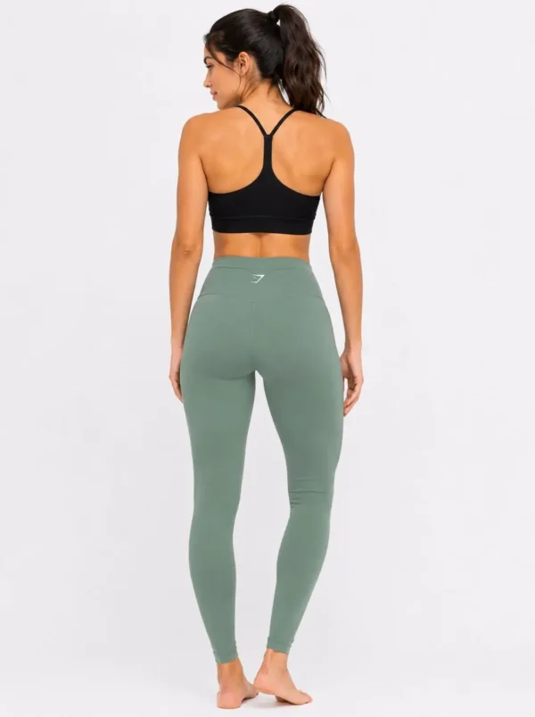 Original Gymshark Vital Sculpt High-Waisted Leggings – Sage Green X Small