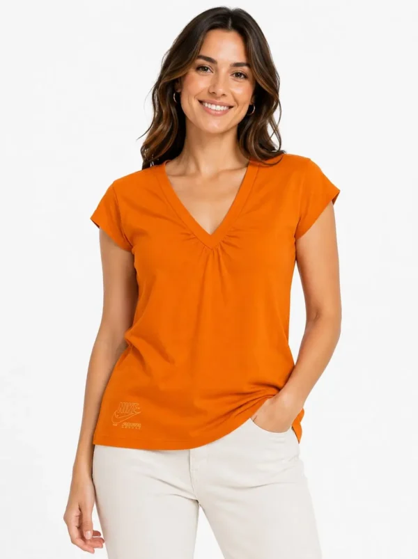 Women’s 3-Tee Bundle – Sage Green, Olive Green & Sunset Orange Tees - view 4