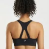 1009 Original Gymshark Seamless Medium Support Sports Bra – Black XXL - view 2