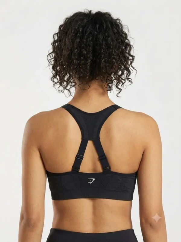 1009 Original Gymshark Seamless Medium Support Sports Bra – Black XXL - view 2