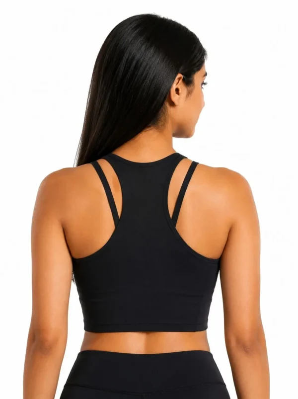 1015 Original Gymshark Racerback Training Crop Tank – Black Large