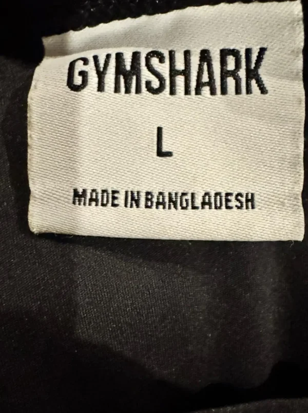 1016 Original Gymshark Racerback Training Crop Tank – Black Large