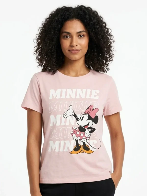 Women’s 3-Top Bundle – Minnie Graphic Pink, Tropical Navy Floral & Little Things Statement Tees - view 2