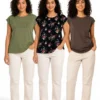 120 MRS Women’s Casual Comfort Tops Combo Pack – 3 Shirts Deal
