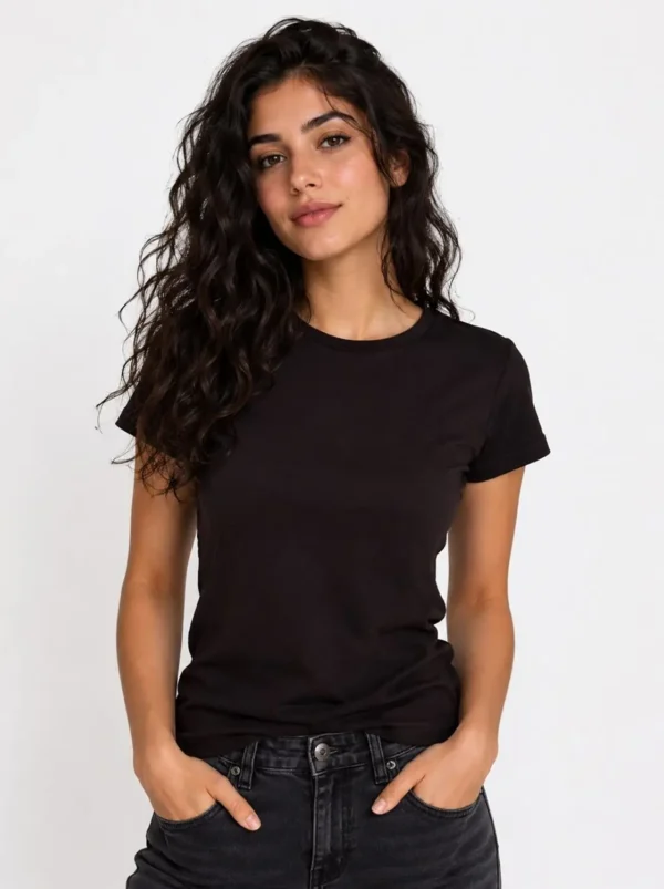 143 Women’s 3-Top Bundle – Classic Stripe Chic, Essential Black Everyday & Active Comfort Long Sleeve - view 3