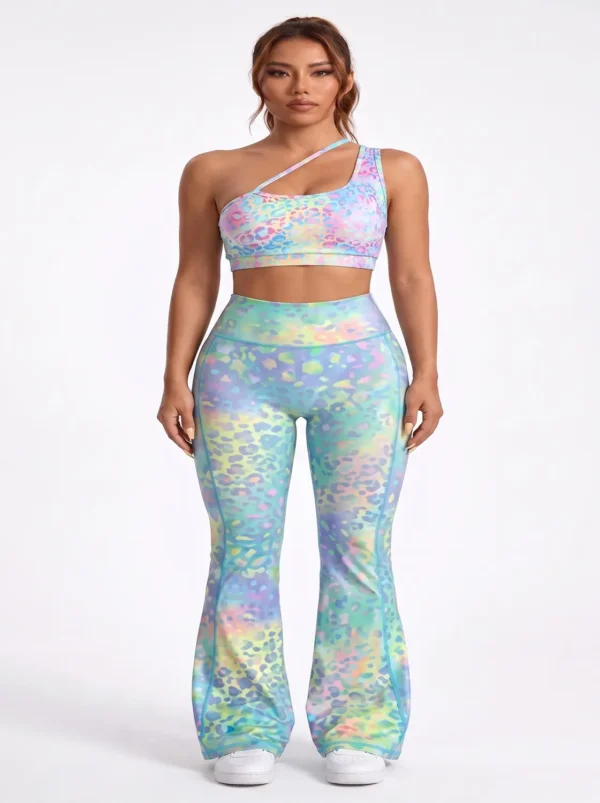 Make_new_picture_8k_2K_202607271807 ((MRS Premium Collection)) Cosmic Iridescent Sports Bra & Flare Pant Co-ord