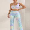 Make_new_picture_8k_2K_202607271812 ((MRS Premium Collection)) Cosmic Iridescent Sports Bra & Flare Pant Co-ord