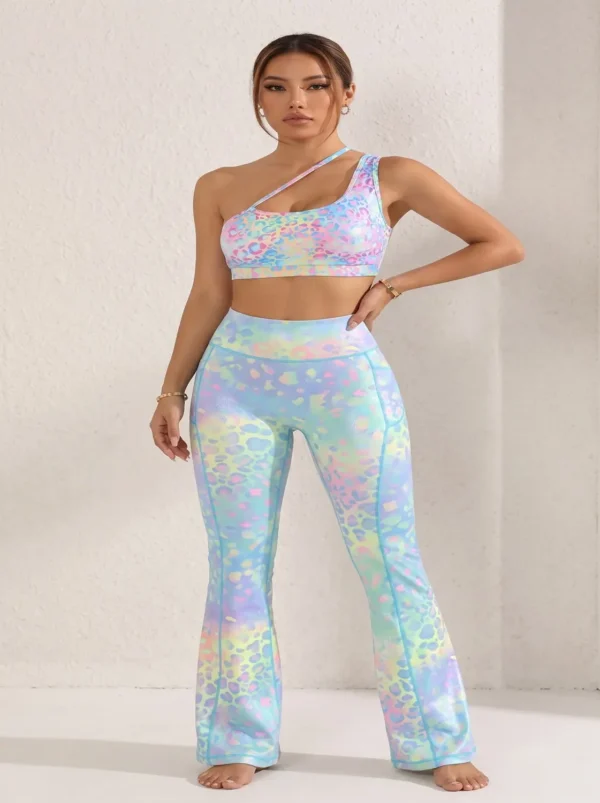 Make_new_picture_8k_2K_202607271812 ((MRS Premium Collection)) Cosmic Iridescent Sports Bra & Flare Pant Co-ord