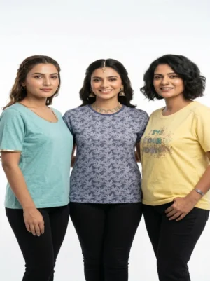 Women's 3-Top Bundle – Scoop Neck, Fern Pattern Tee & Sunshine Tee (2XL/3XL)