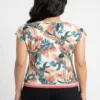 Women’s 3-Top Bundle – Navy Textured Tee, Tropical Printed Tee & Graphic Tee - view 4