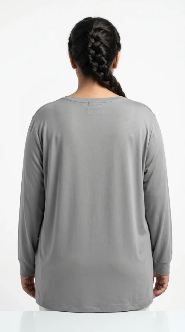 Rear_view_of_the_Balochi_202606100157 Cat Cafe Long-Sleeve Loungewear Top Size 3-XL - view 2