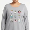 Studio_portrait_of_a_Balochi_202606100151 Cat Cafe Long-Sleeve Loungewear Top Size 3-XL