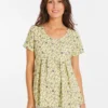 WhatsApp Image 2026-06-12 at 23.07.31 Women's 3-Top Bundle – Grey Striped Top, Royal Blue Tunic & Yellow Floral Top (2XL)