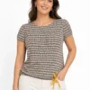 WhatsApp Image 2026-06-17 at 12.52.24 AM Women’s 3-Top Bundle – Drawstring Hem Top, Graphic Top Tee & Ditsy Print Blouson Top - view 3
