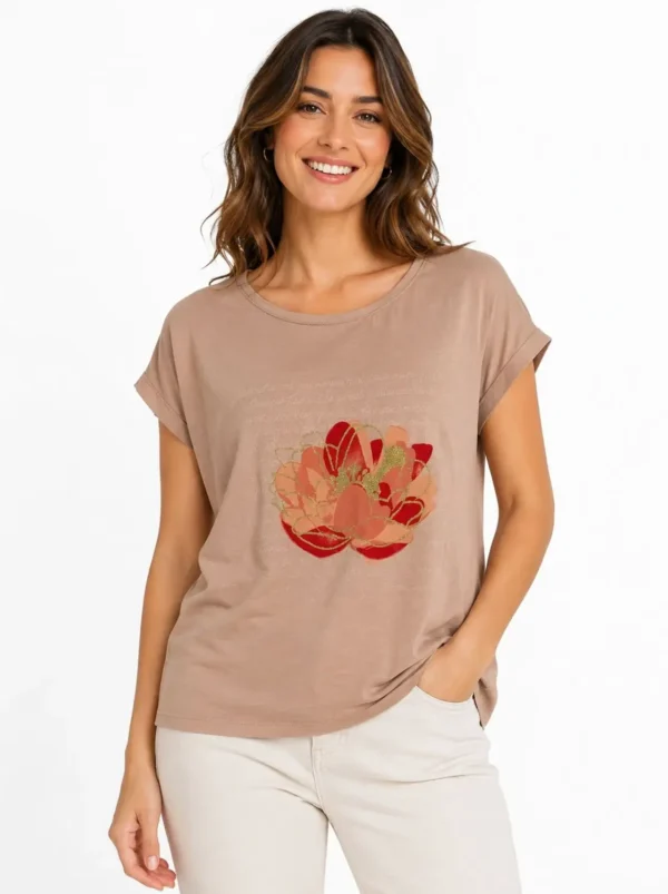 Women’s 3-Top Bundle – Beige Bloom, Ruby Essential & Midnight Coastal - view 2
