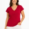 Women’s 3-Top Bundle – Beige Bloom, Ruby Essential & Midnight Coastal - view 4