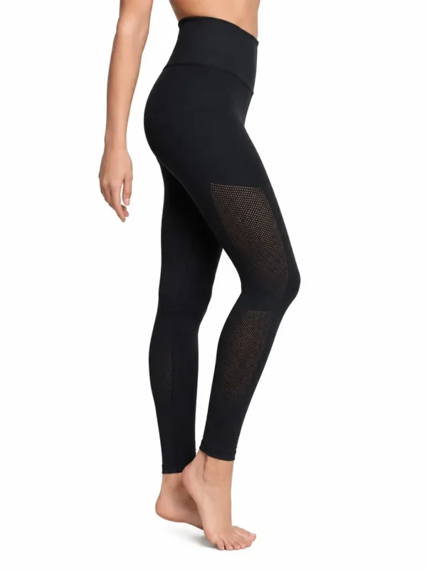 Original Lululemon SculptFit High-Rise Mesh Panel Leggings – Black-Small