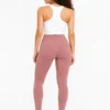 1034 Original Gymshark Elevate Sculpt Seamless Leggings – Dusty Rose Print-Small