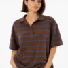 1039 3-Shirt Combo – Rough Graphic, Vintage Varsity Raglan & Heritage Stripe Polo (Large)
