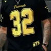 1060 Passionate 32 Unisex American Football Mesh Graphic T-Shirt
