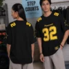1061 Passionate 32 Unisex American Football Mesh Graphic T-Shirt